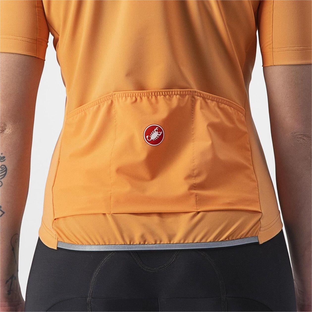 Castelli Perfetto Ros 2 Wind Orange Women's Short Sleeve Jersey 3/7
