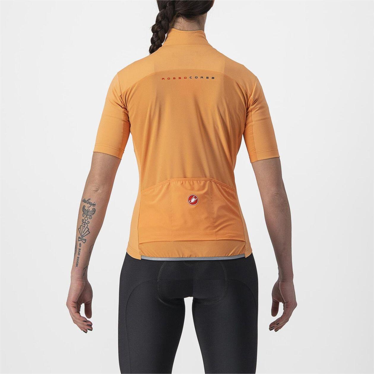 Castelli Perfetto Ros 2 Wind Orange Women's Short Sleeve Jersey 2/7