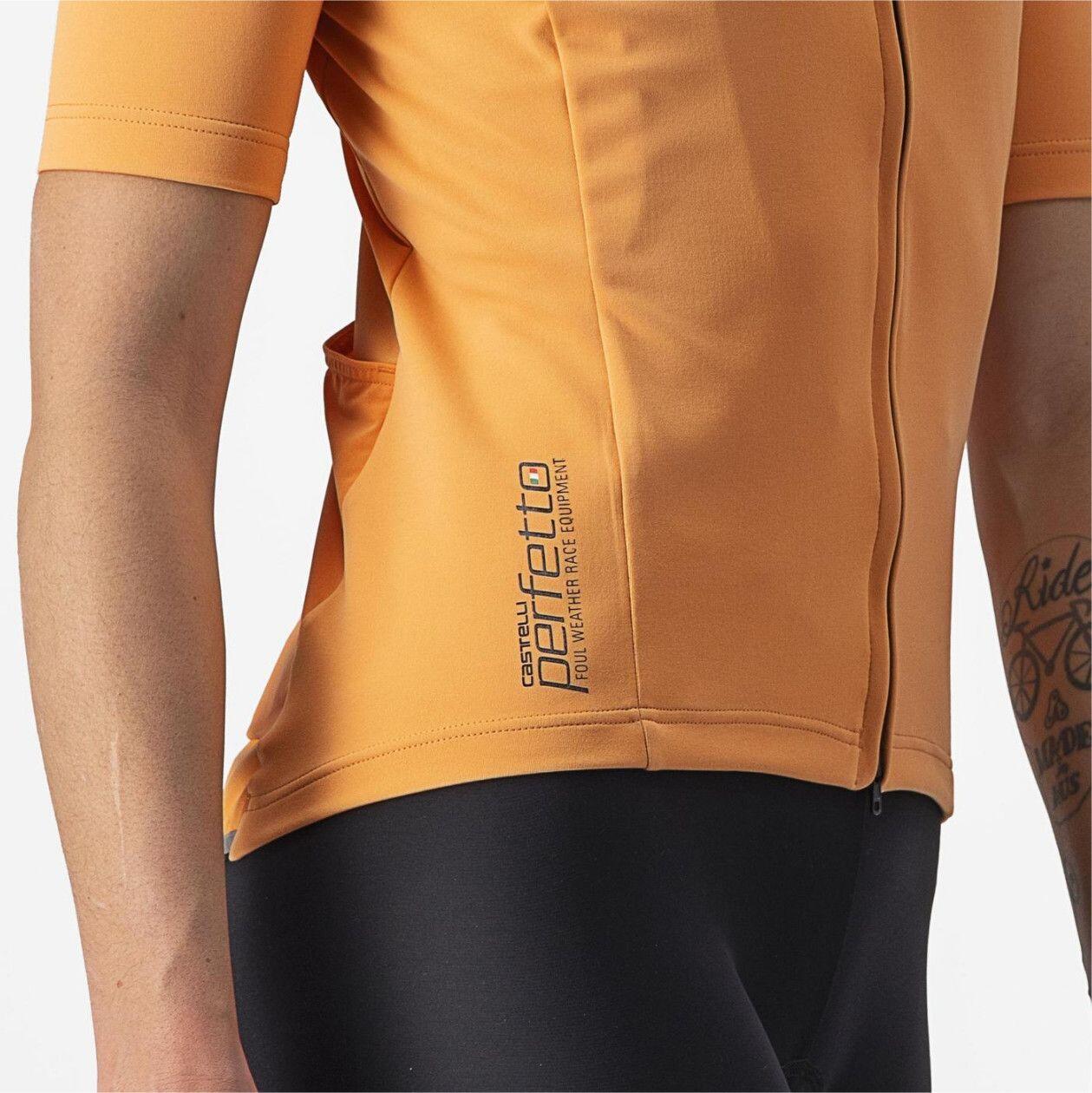 Castelli Perfetto Ros 2 Wind Orange Women's Short Sleeve Jersey 5/7