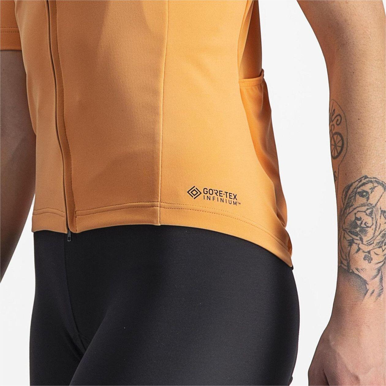 Castelli Perfetto Ros 2 Wind Orange Women's Short Sleeve Jersey 6/7