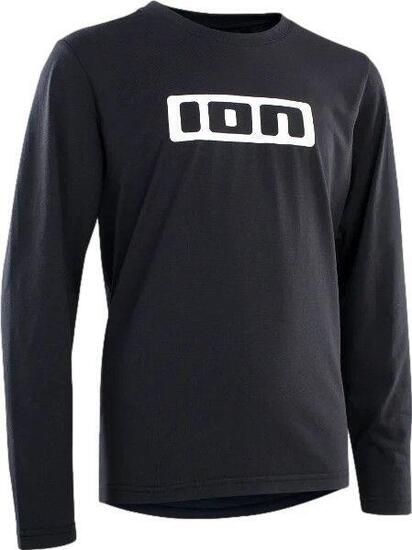 Maglia MTB a manica lunga ION Logo DR Nero