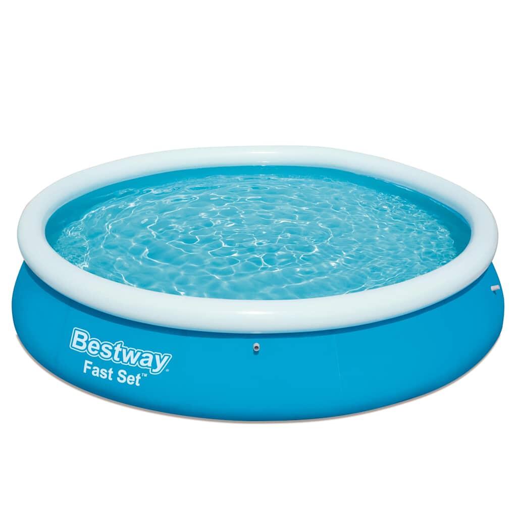 Bestway Piscine gonflable ronde Bestway Fast Set 366 x 76 cm bleu 2/6
