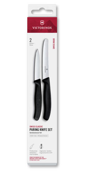 Zestaw 2 noży gładki i ząbkowany 8cm i 11cm Swiss Classic