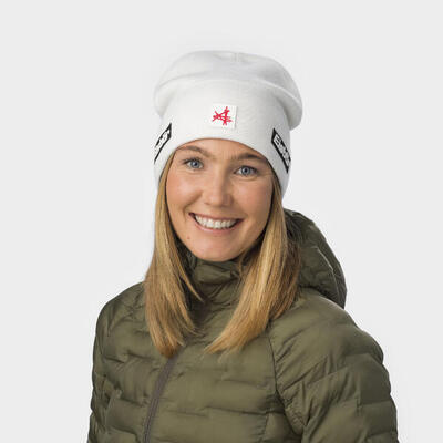 Muts rai ski austria wintermuts heren beanie met omslag fleece warm merino