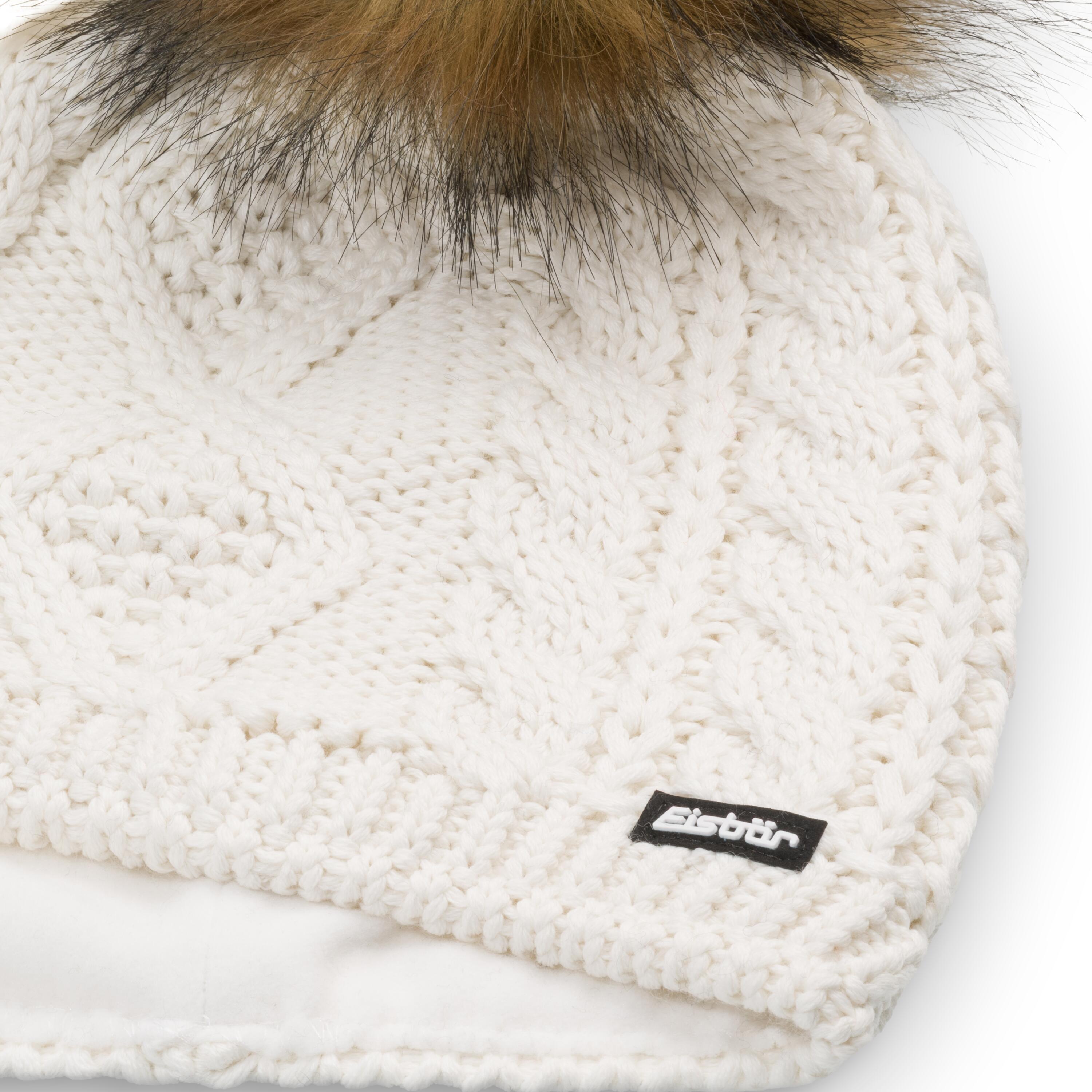 Eisbär Nelia Lux Mütze für Damen mit Bommel 2/4