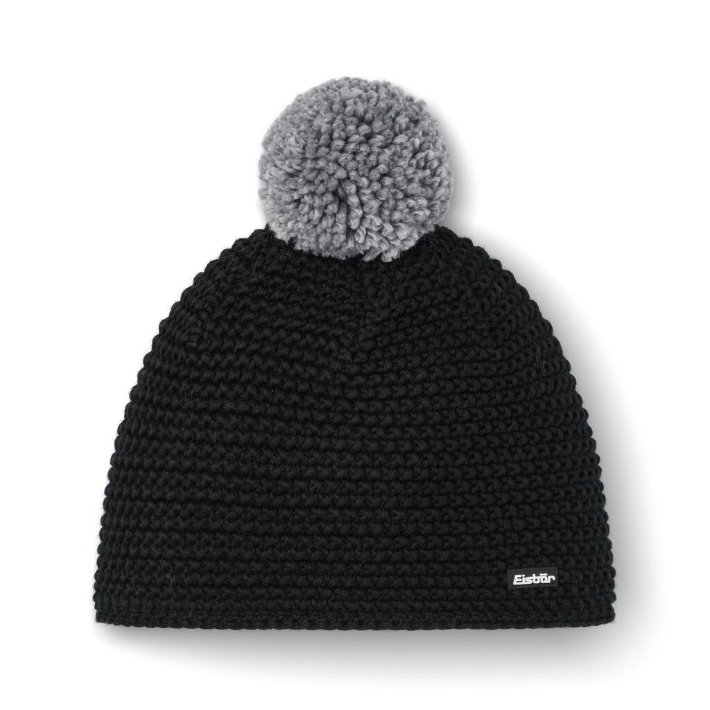 Jamie bobble hat for men & women, winter hat with fleece pompom, warm merino