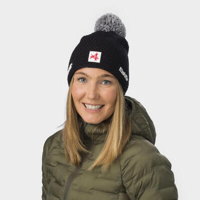Czapka outdoorowa jamie pompon sa czerwona