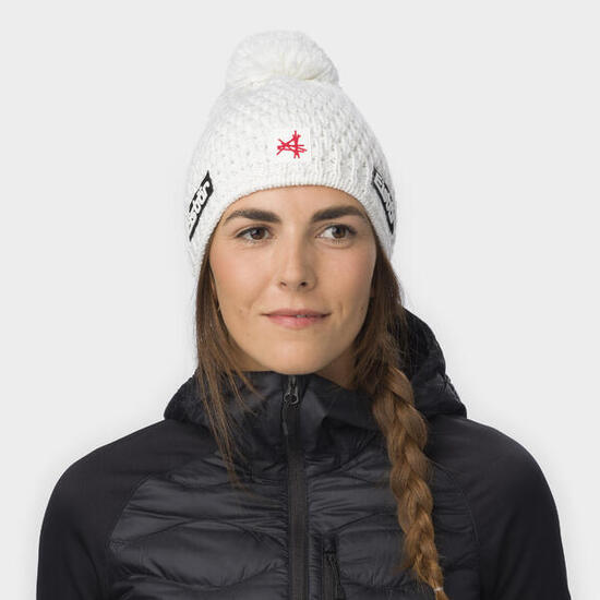 Bonnet Trail Ski Austria à pompon pour femme, d'hiver polaire respirant