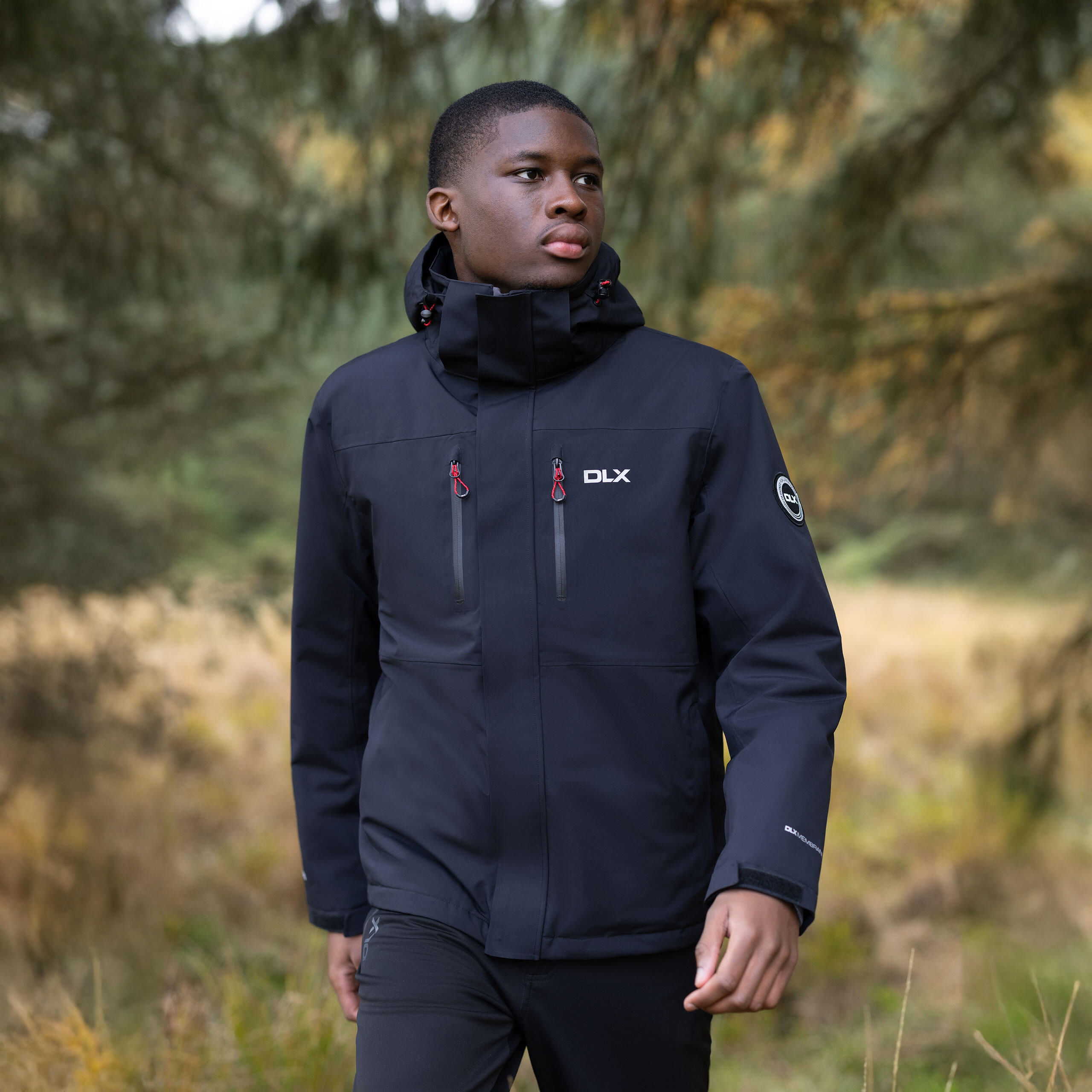 Dlx Oswarm - Mannelijke Dlx Rain Jkt Zwart 3/3