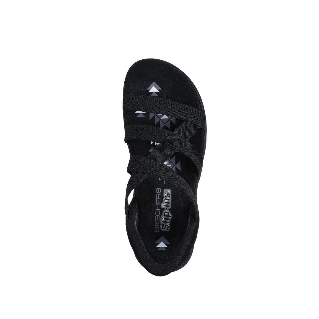 Sandalias mujer Skechers Slip-Ins Reggae Slim con tiras elásticas, calce fácil 5/5