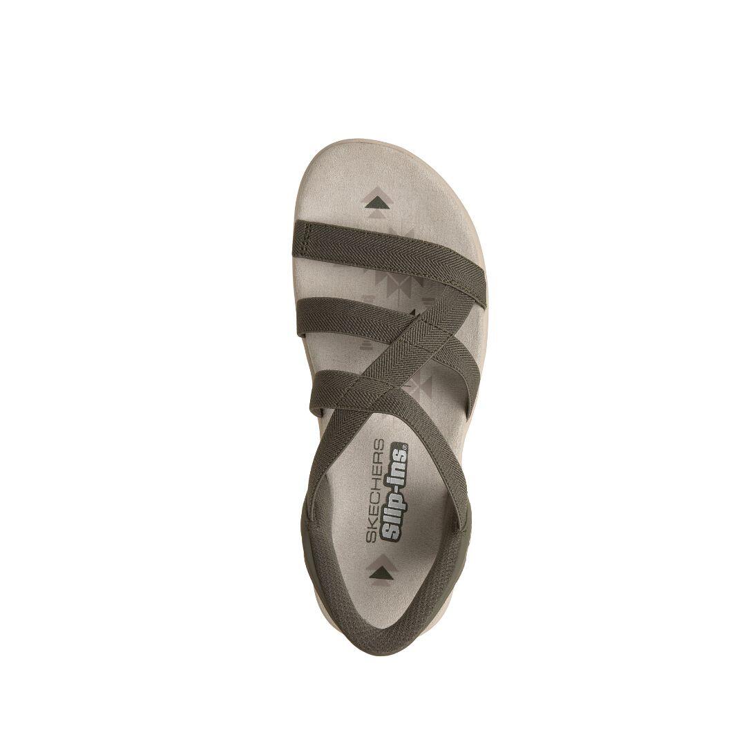 Sandalias mujer Skechers Slip-Ins Reggae Slim con tiras elásticas, calce fácil 5/5