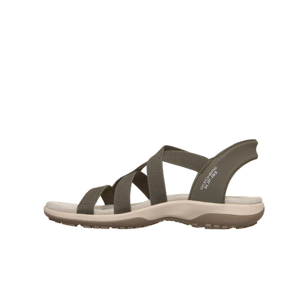 Sandalias mujer Skechers Slip-Ins Reggae Slim con tiras elásticas, calce fácil 4/5