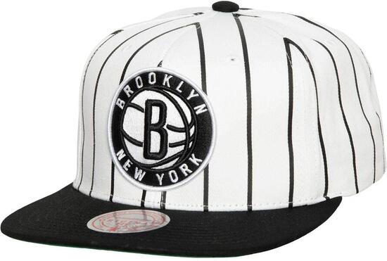 Mitchell & Ness Casquette NBA rétro Brooklyn Nets blanc-noir