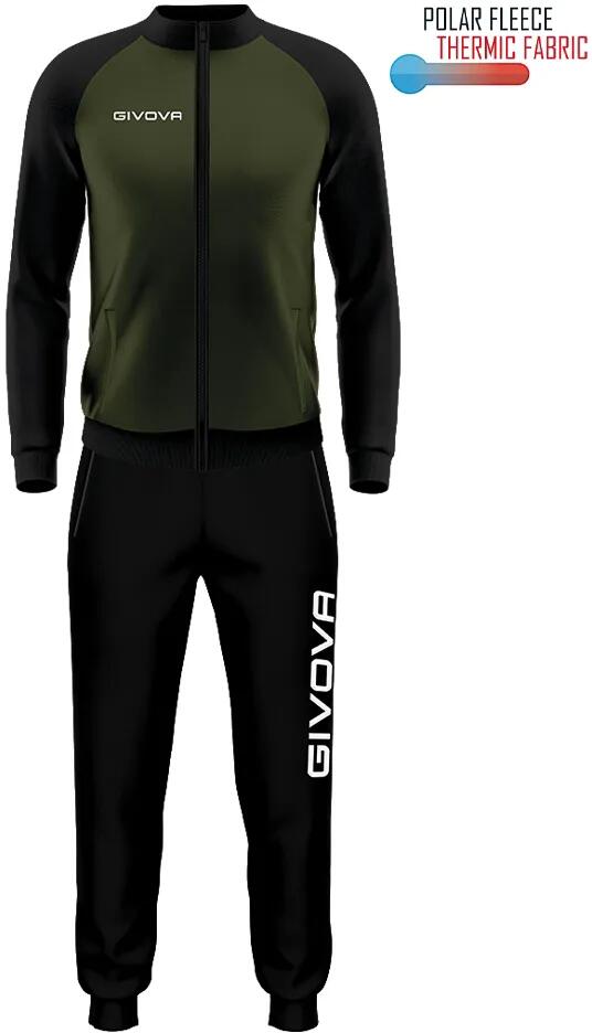Completo sportivo Givova Cuba Army Verde-nero Verde 1/1
