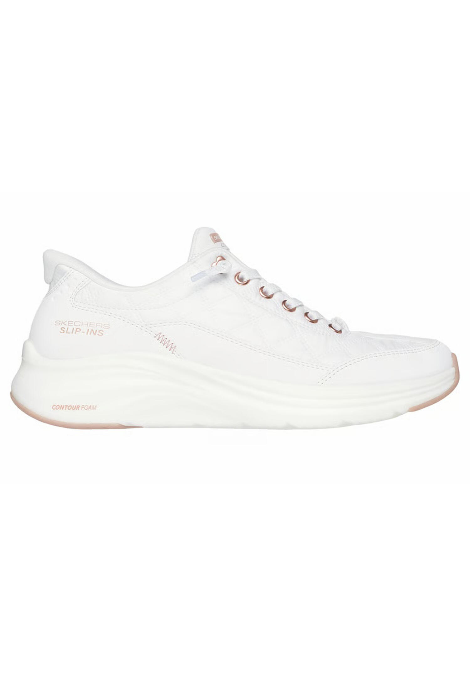 Calçado Skechers Contour Foam - Golden Hour, Branco, Mulheres 3/7