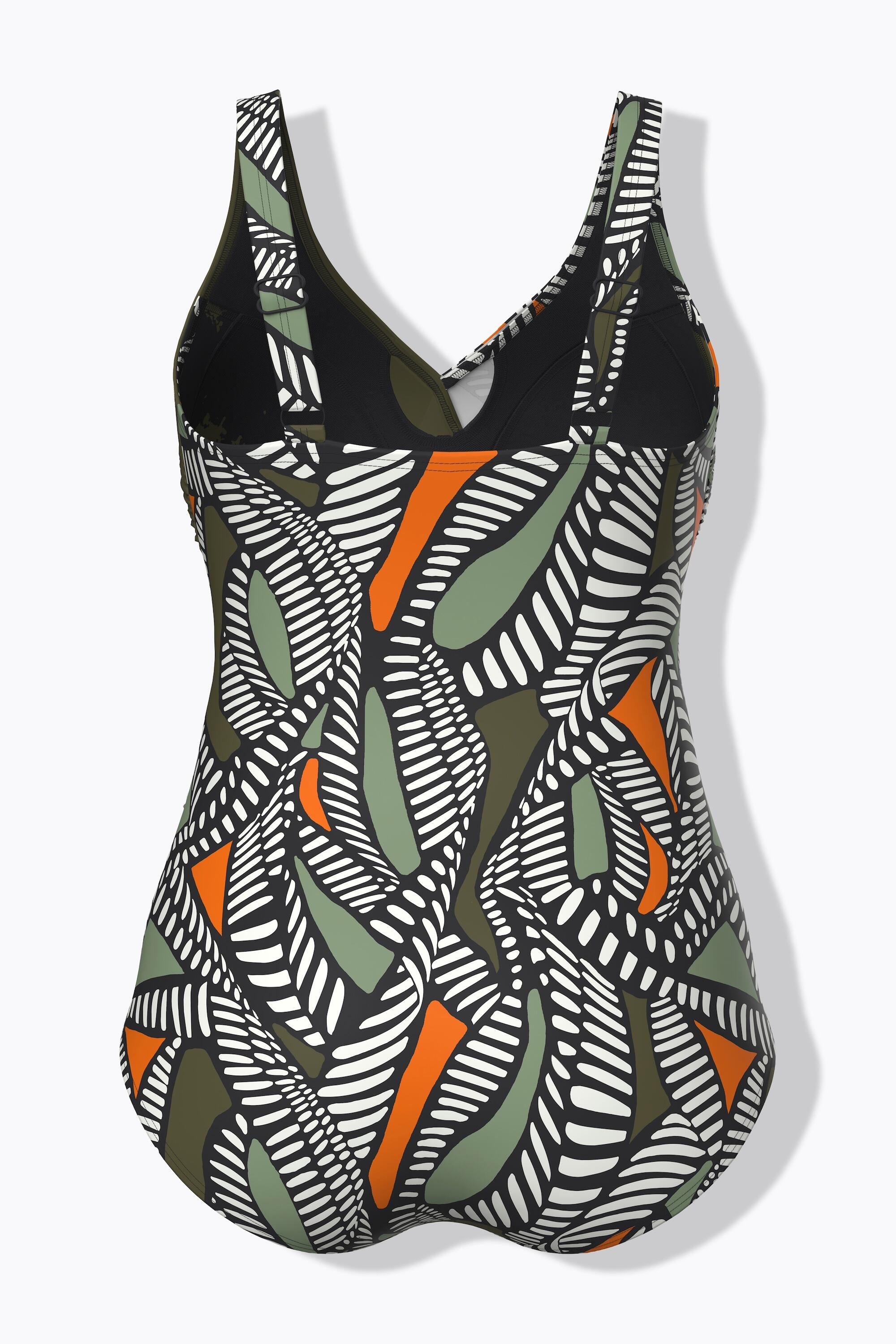 Dames Badpak wikkeleffect zachte cups sierbandjes 7/7
