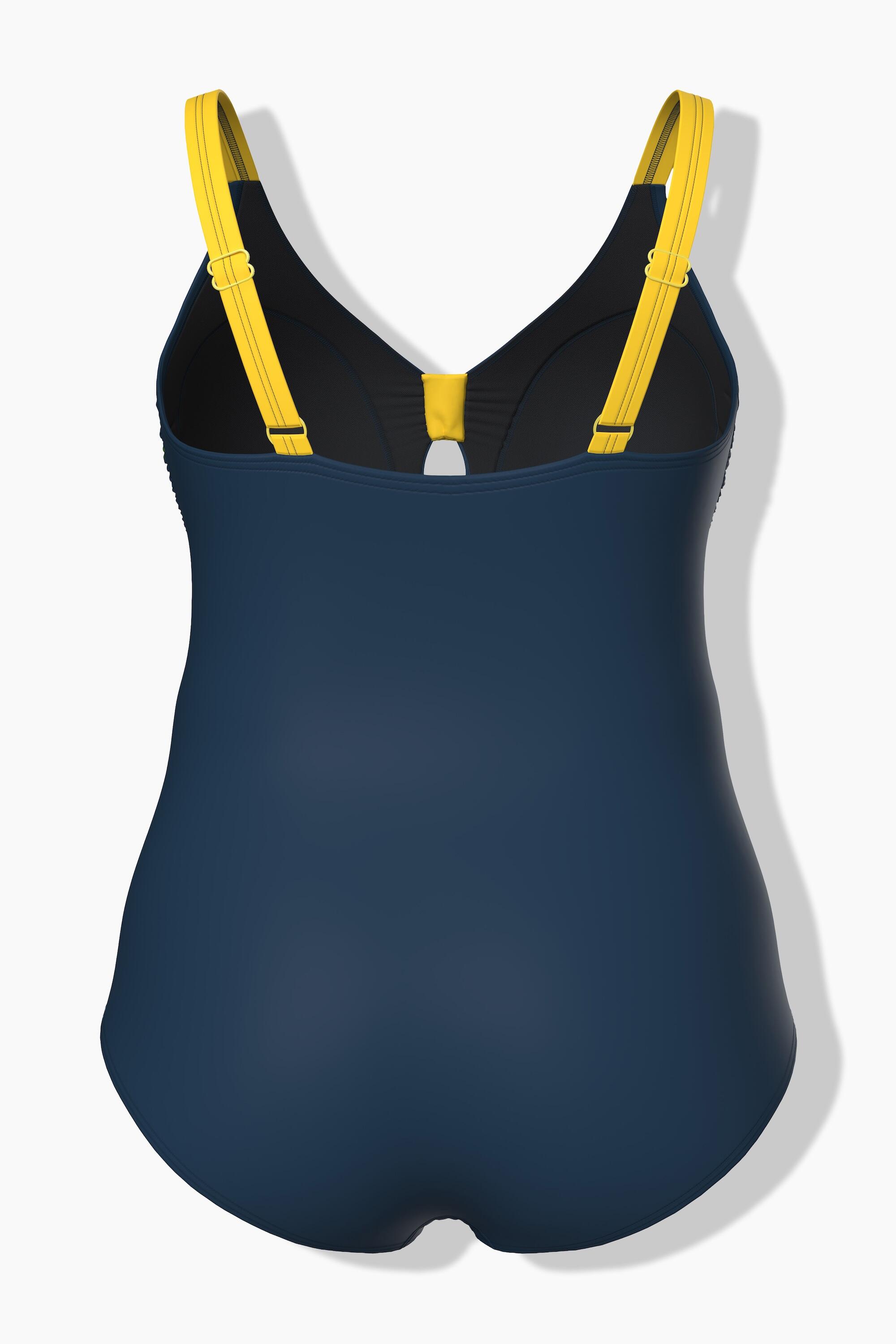 Damen Badeanzug Zitronen Softcups Keyhole recycelt 7/7