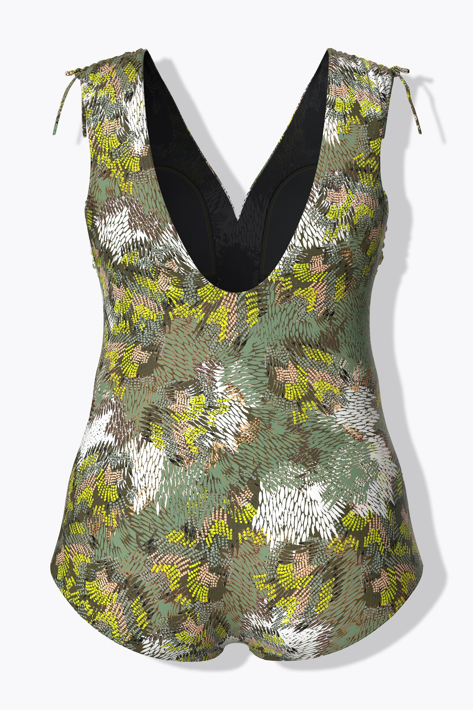 Femme Maillot de bain à bonnets souples motif jungle matière recyclée 7/7