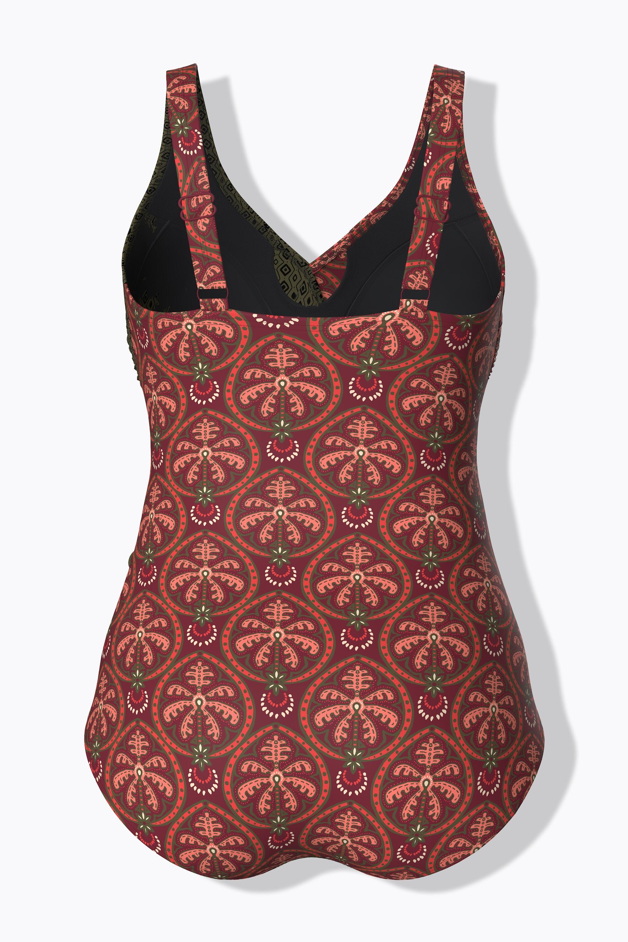 Femme Maillot de bain à bonnets souples motifs palmiers / losanges 7/7