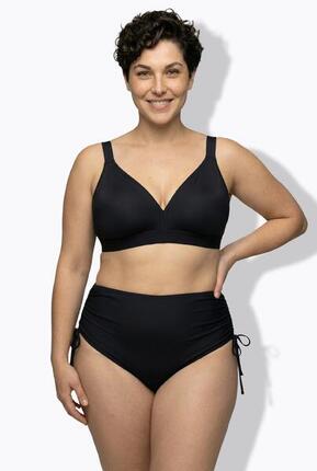 Femme Haut de bikini sans bonnets souples. Doublure intégrale. Matière recyclée
