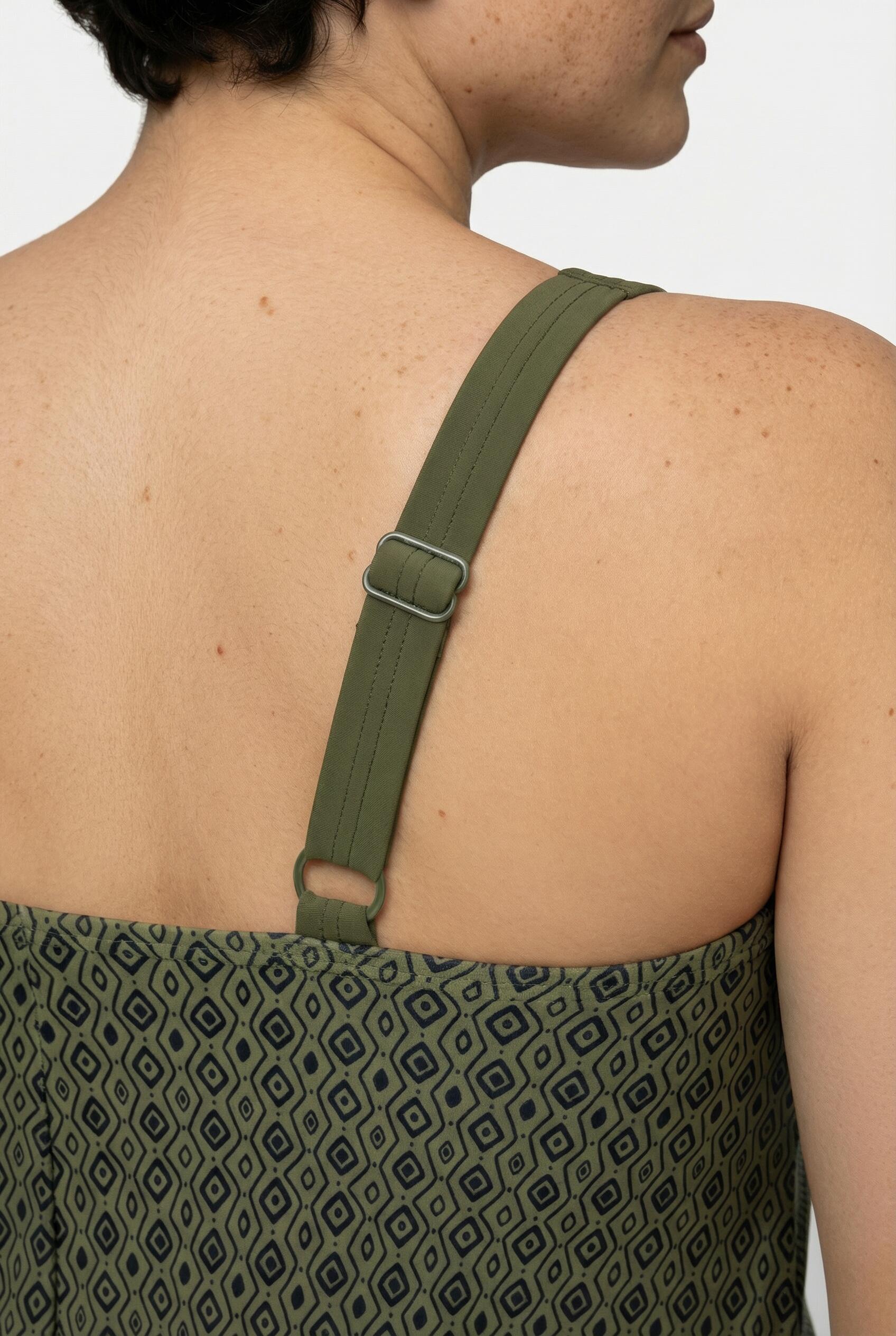 Damen Tankini gemustert Softcups Träger verstellbar 4/7
