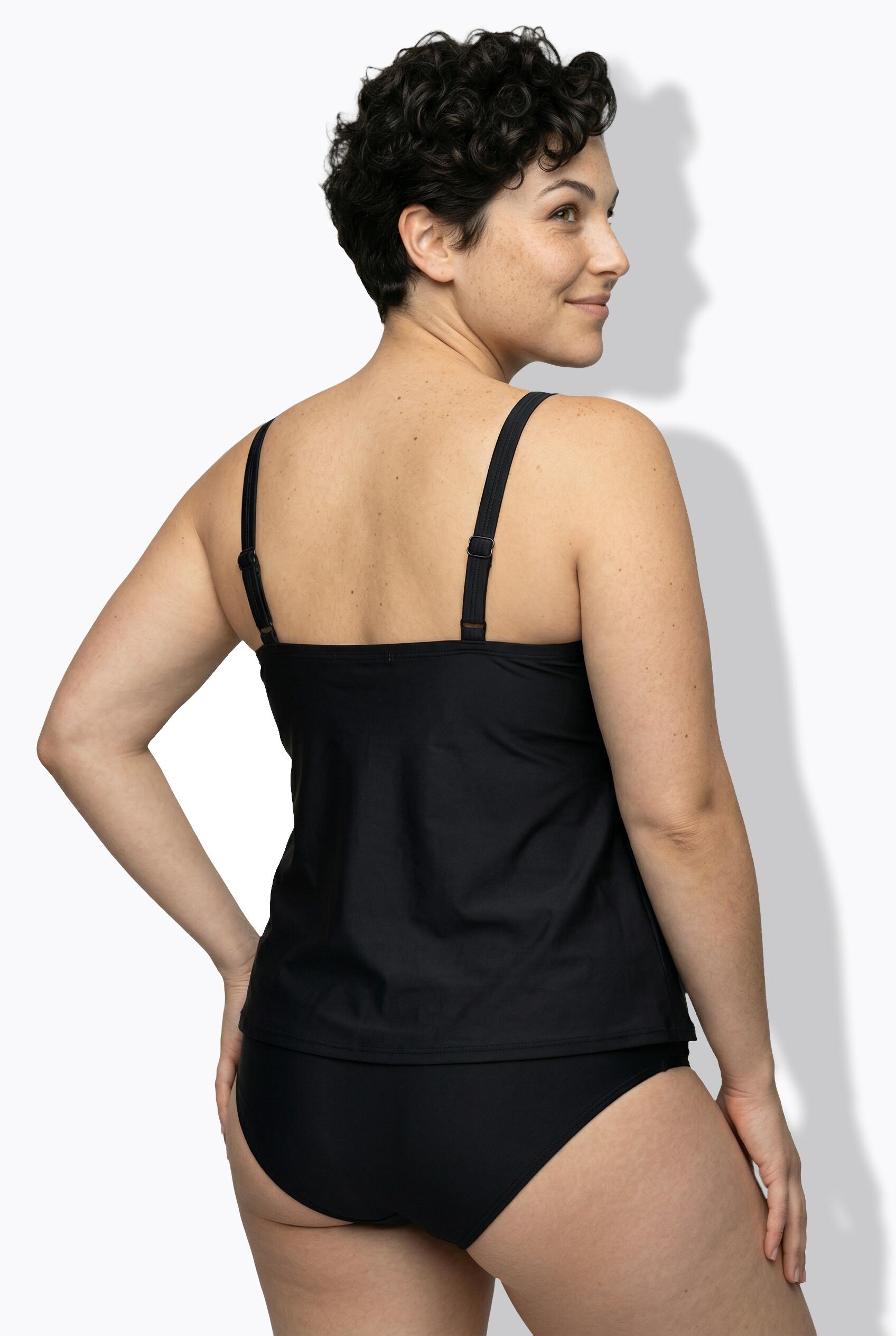 Femme Tankini avec bonnets souples bordure fantaisie et fronces 2/7