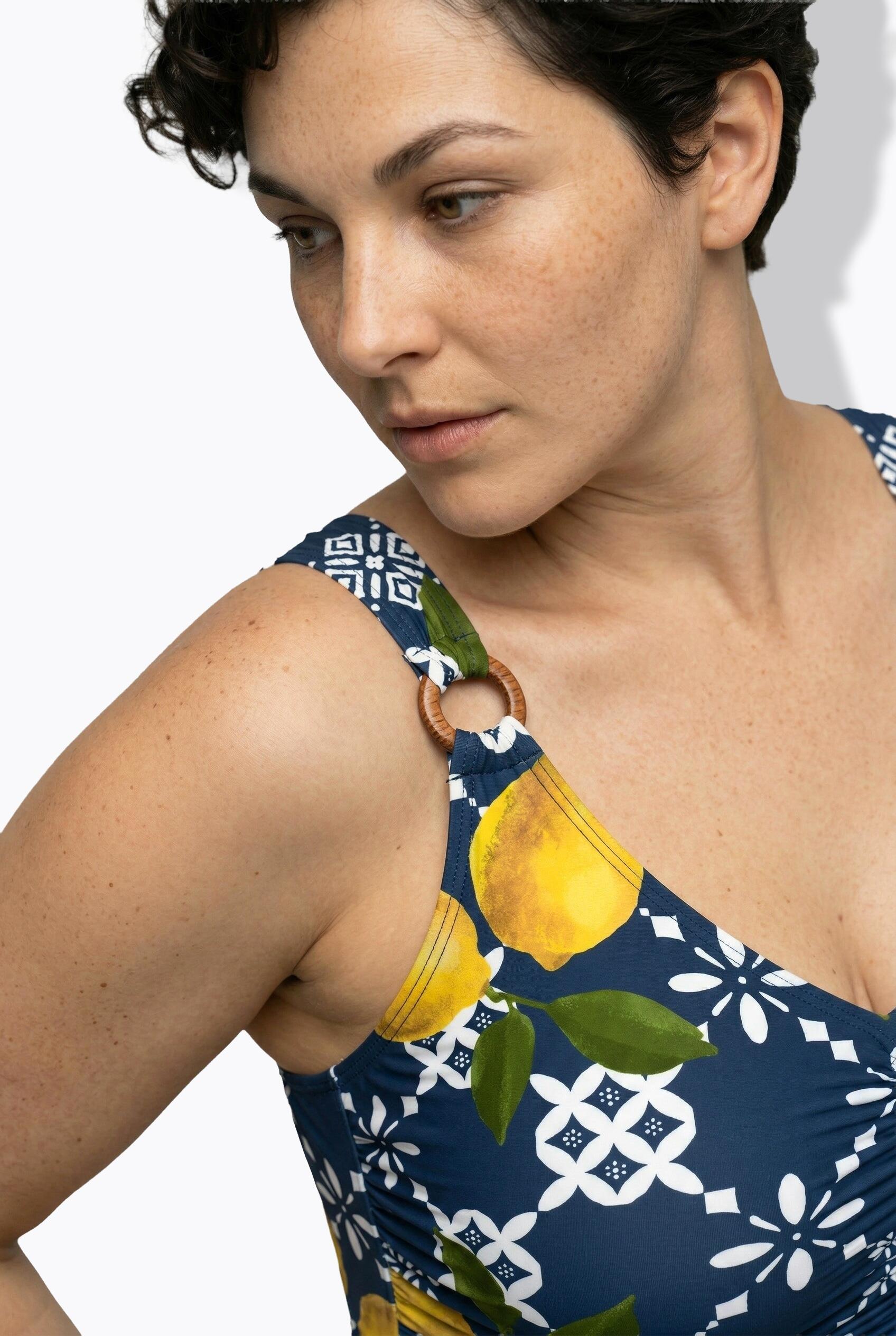 Femme Maillot de bain motif citrons matière recyclée 3/7