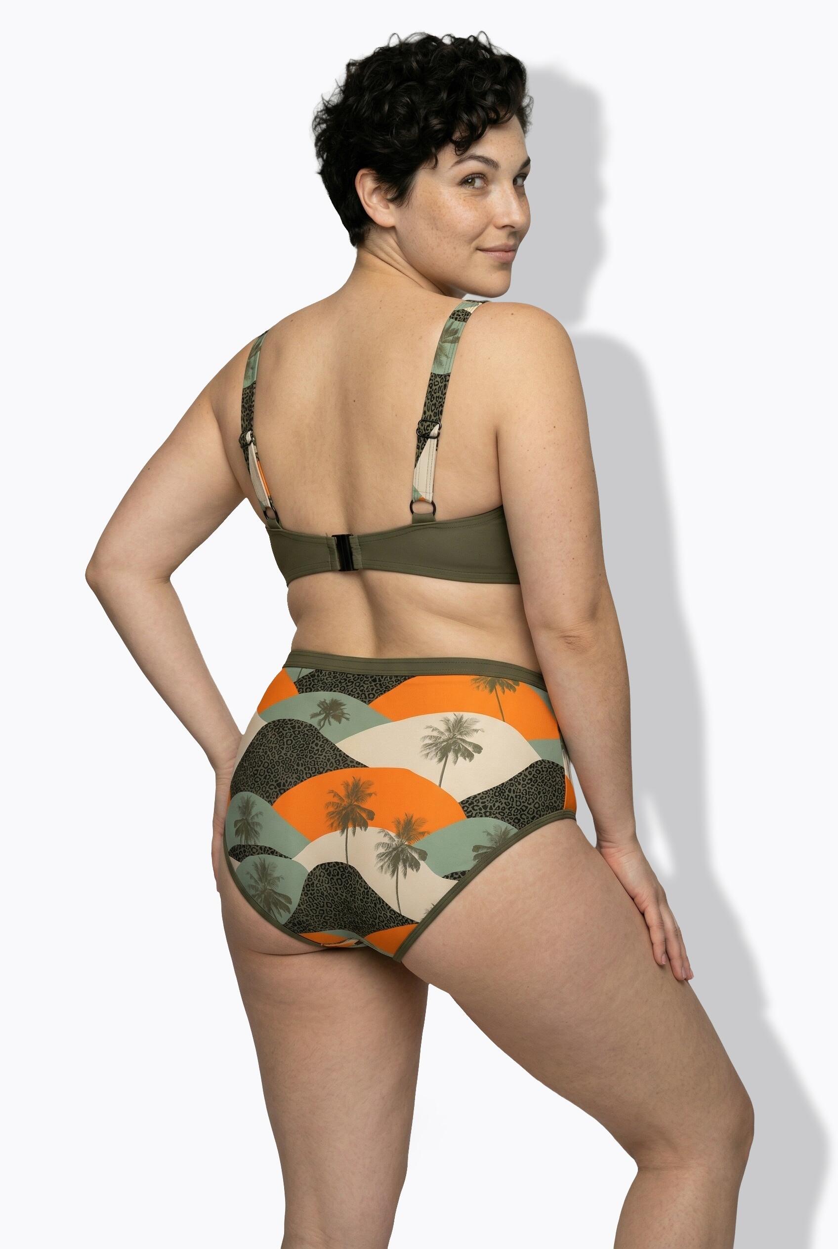 Dames Bikini palmen zachte cups verstelbare bandjes 2/7