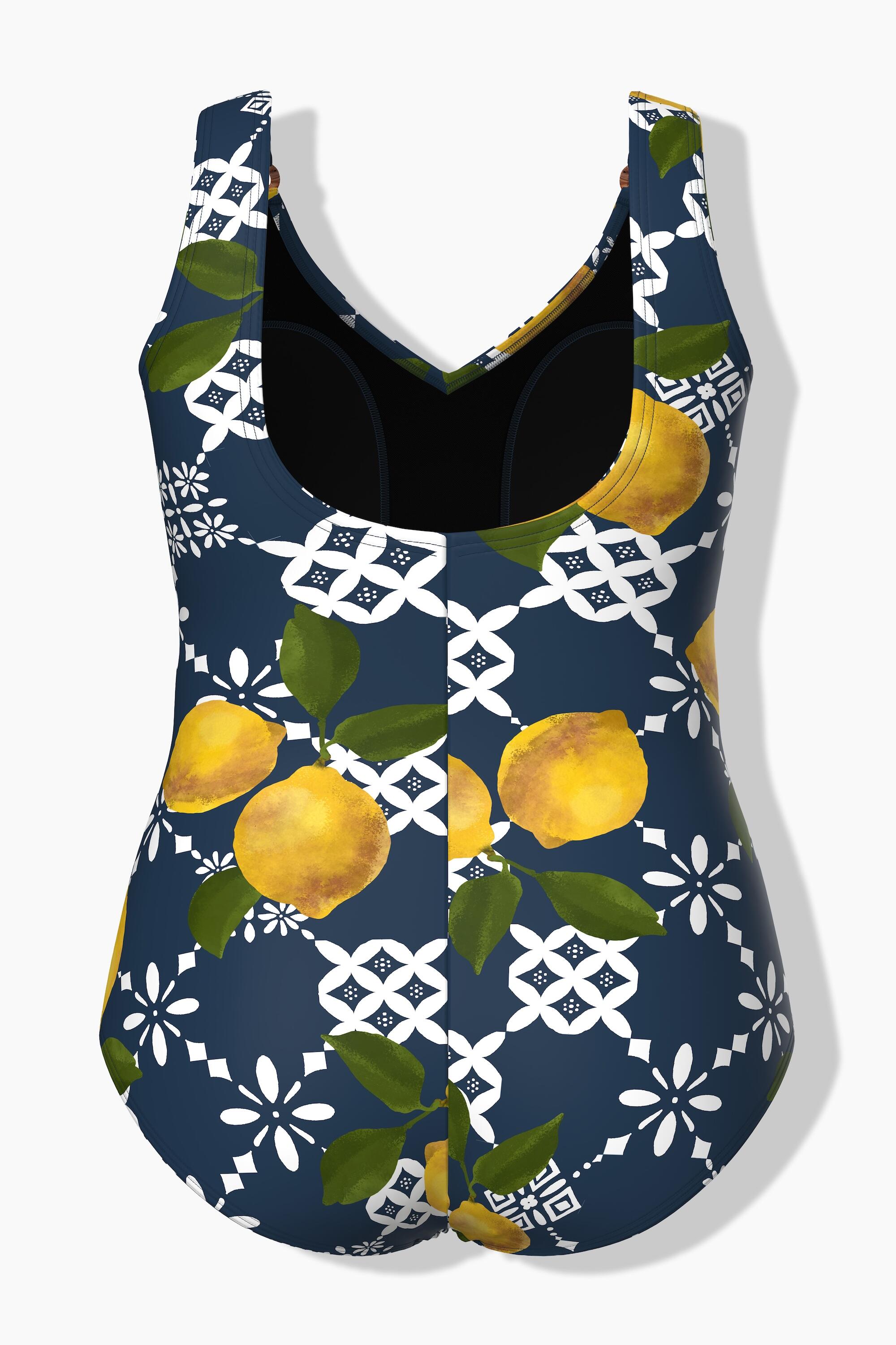 Femme Maillot de bain motif citrons matière recyclée 7/7