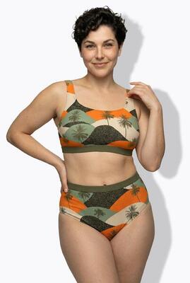 Dames bikini palmen zachte cups verstelbare bandjes