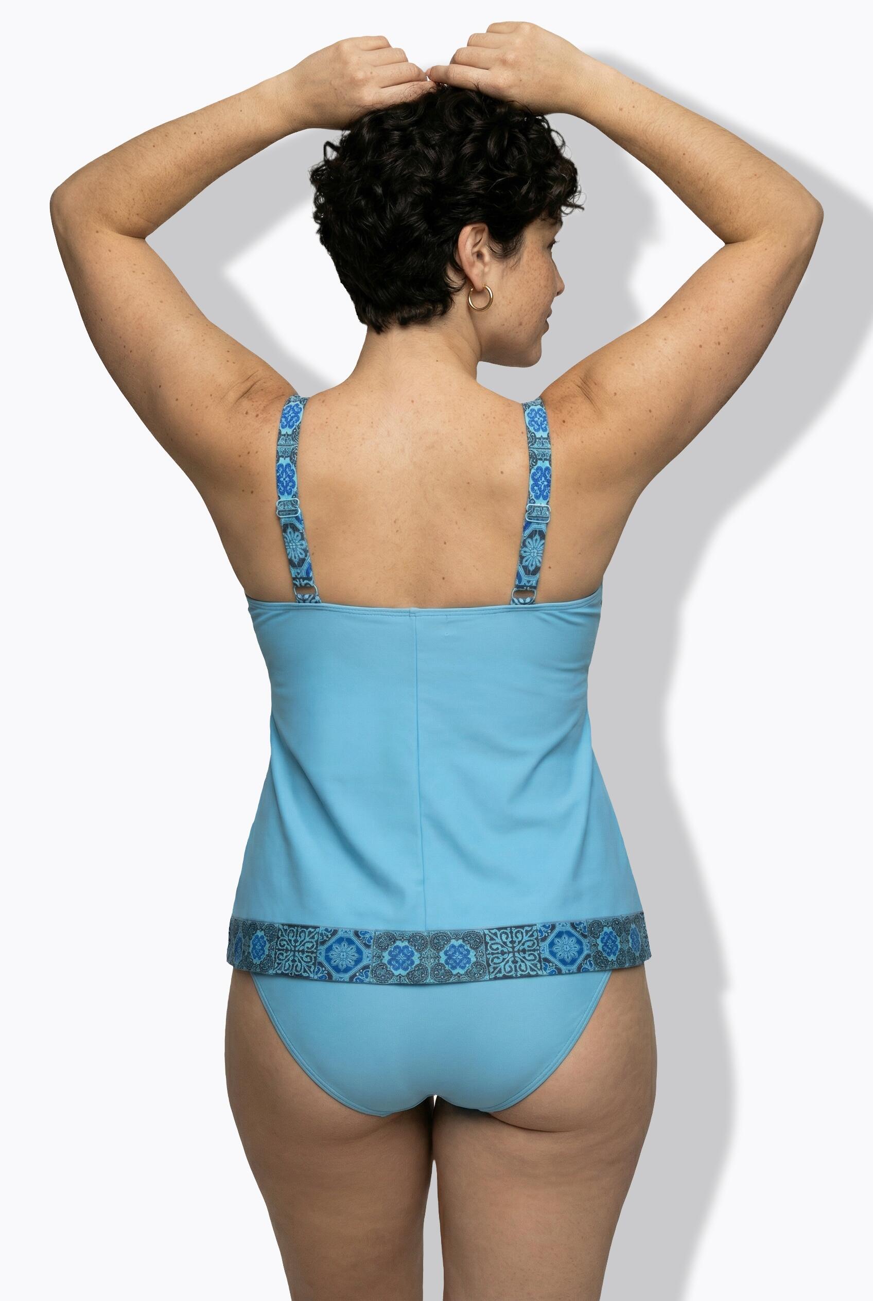 Femme Tankini motif vacances au bord de la mer bonnets souples 2/7