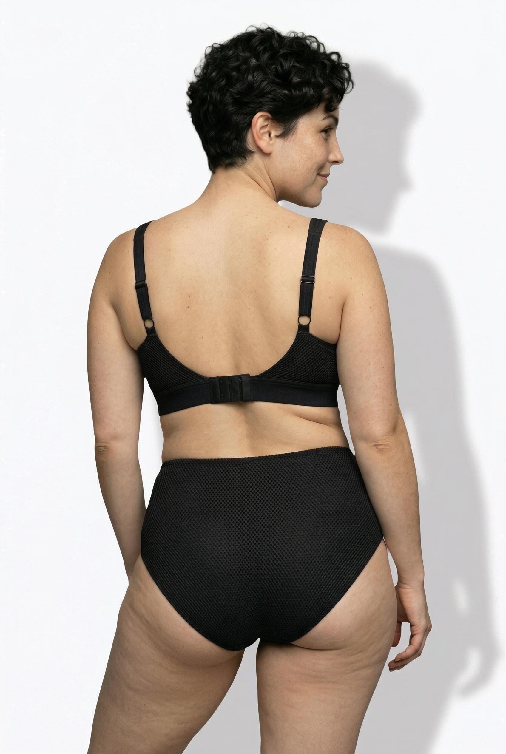 Femme Bikini sans bonnets souples bretelles ajustables matière recyclée 2/7