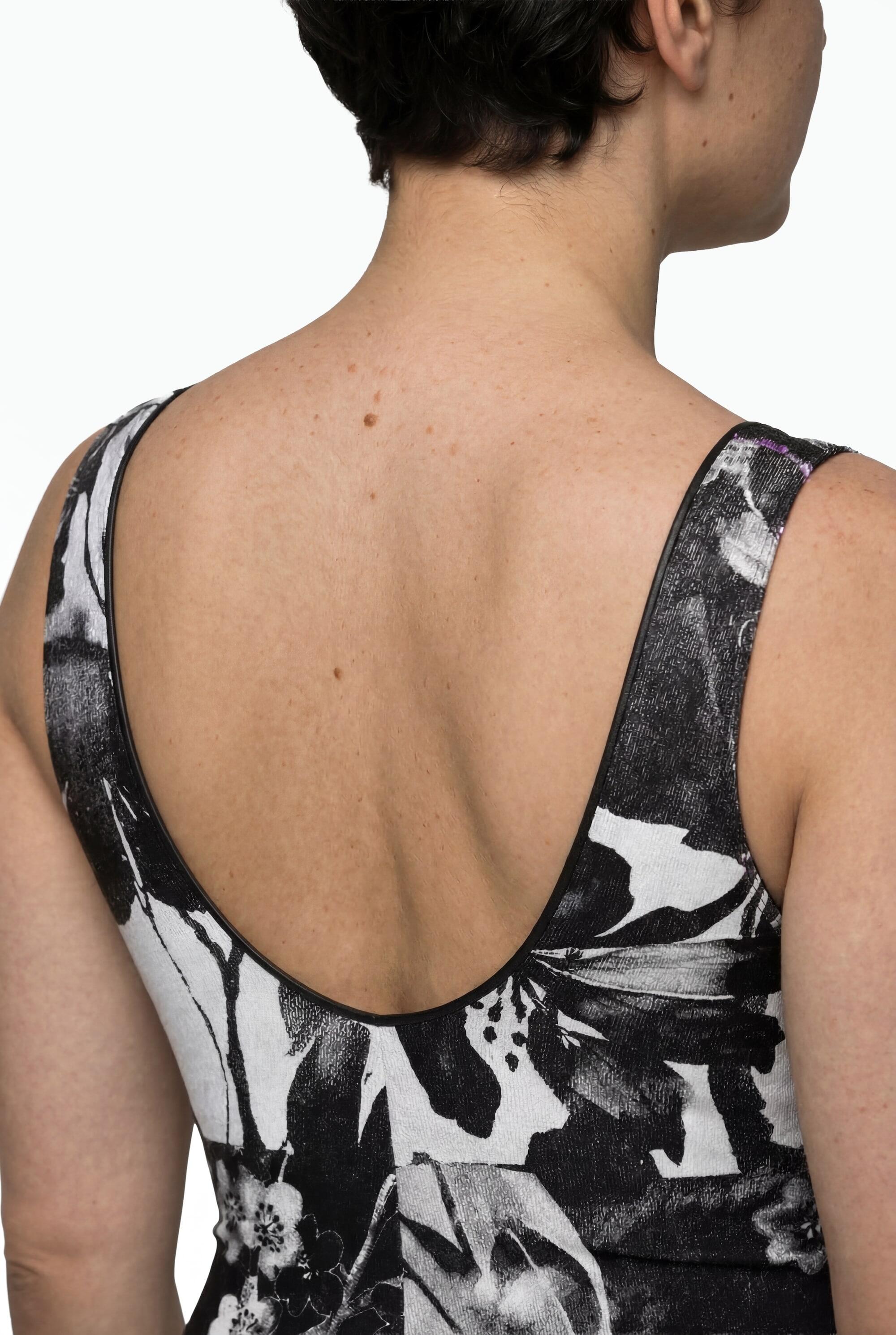 Femme Maillot de bain sans bonnets souples liseré scintillant et décolleté en V 4/7