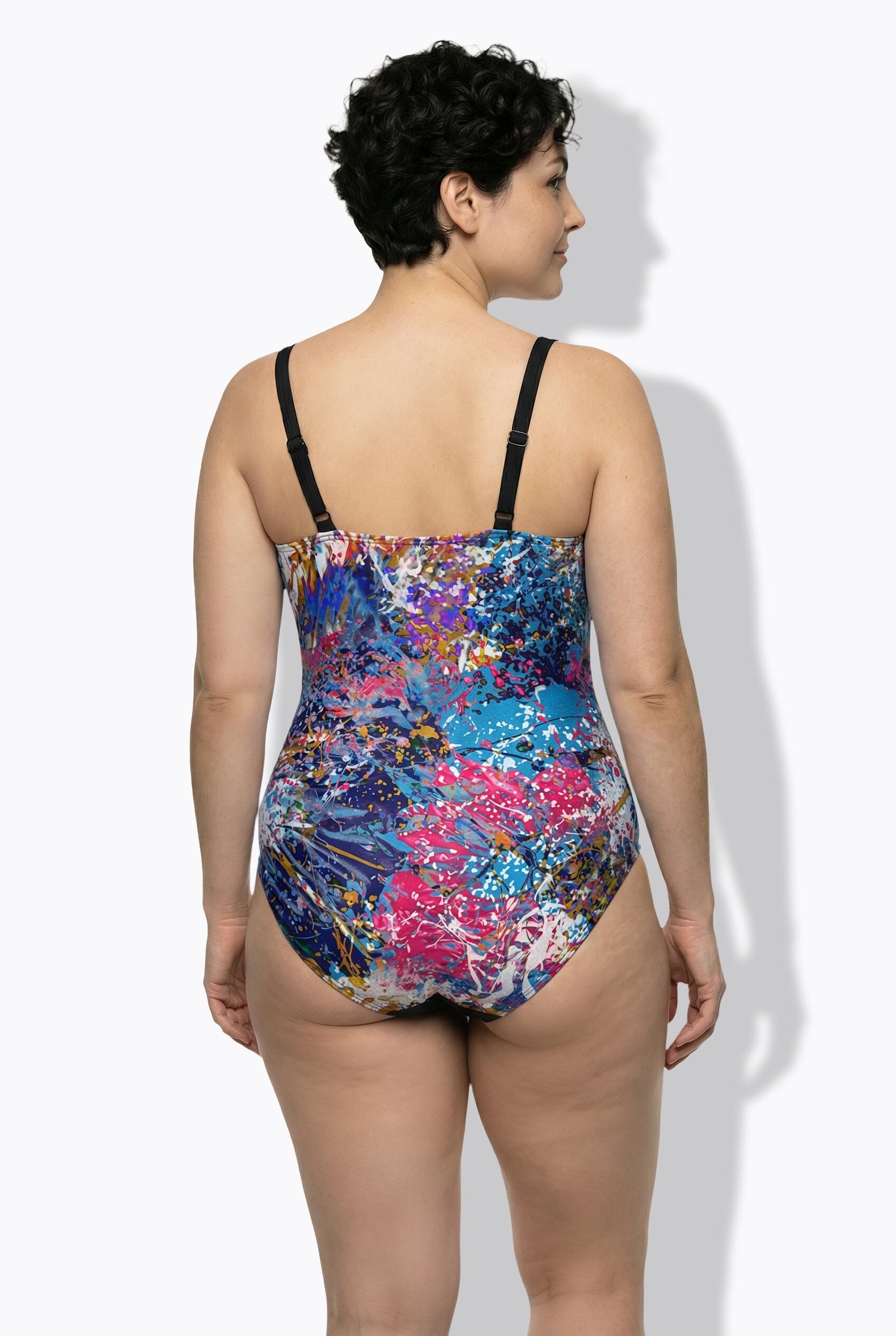 Femme Maillot de bain style cache-cœur bonnets souples bretelles réglables 2/7