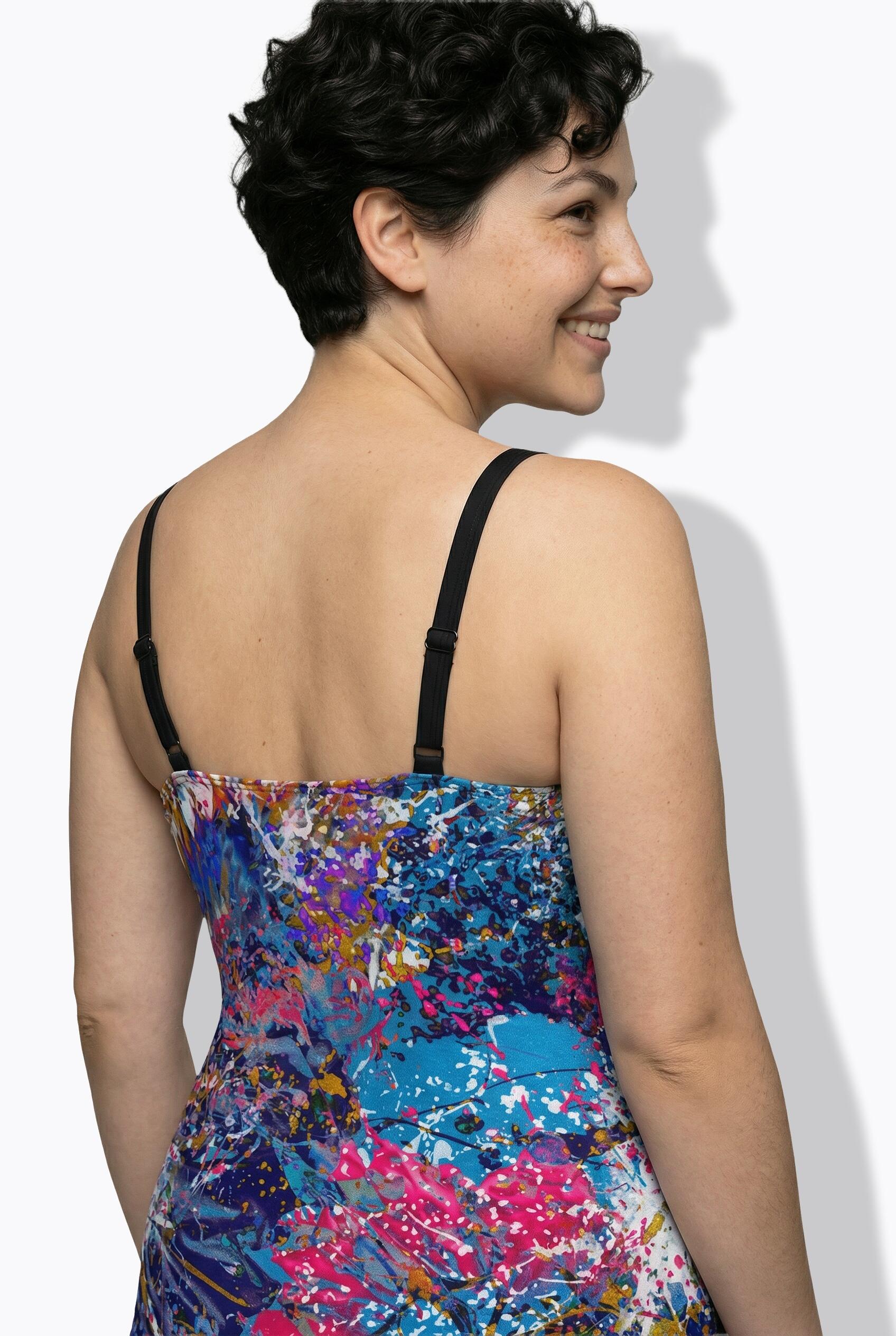 Femme Maillot de bain style cache-cœur bonnets souples bretelles réglables 4/7