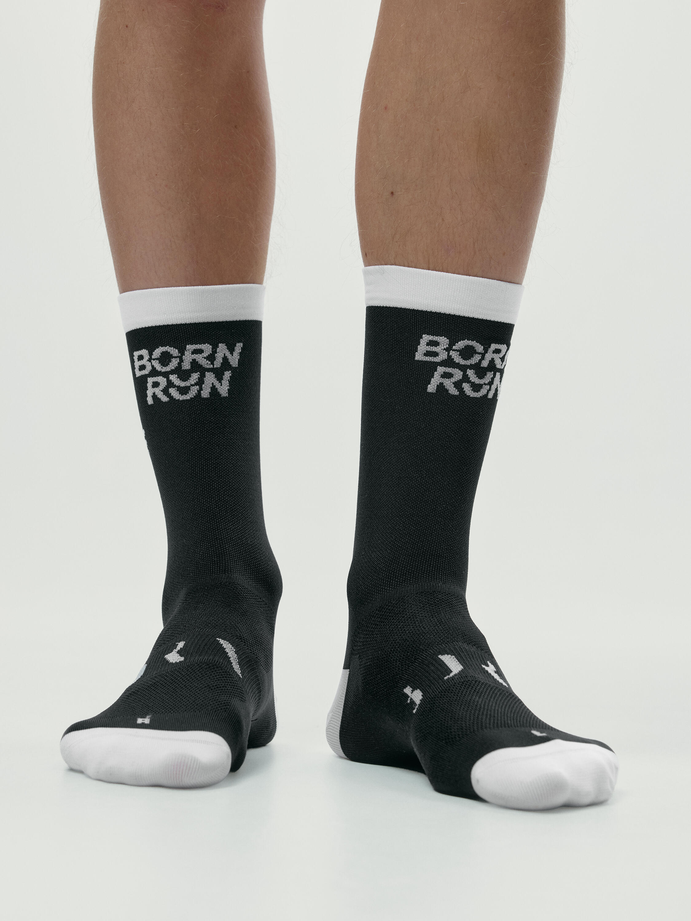 Chaussettes de sport pour la course à pied unisexes mi-mollet SOCKS RUN 3/5