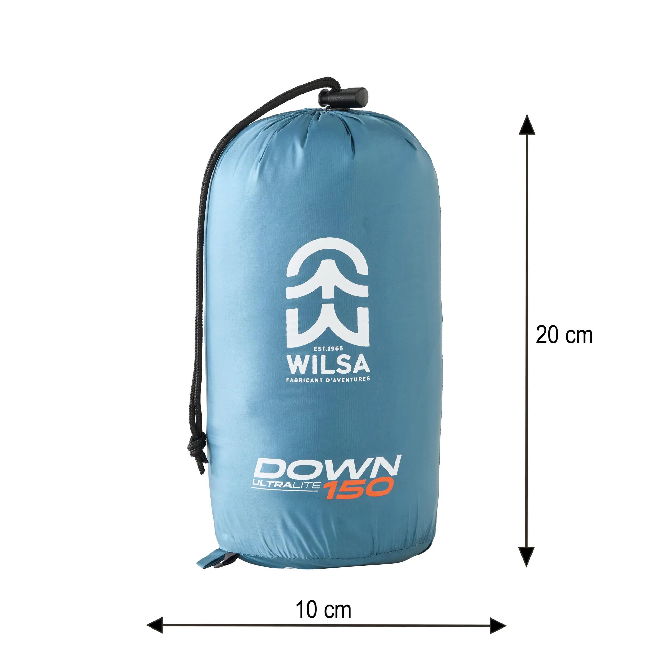 Śpiwór lekki, kompaktowy Wilsa Outdoor Ultralite Down 150 Niebieski 4/5