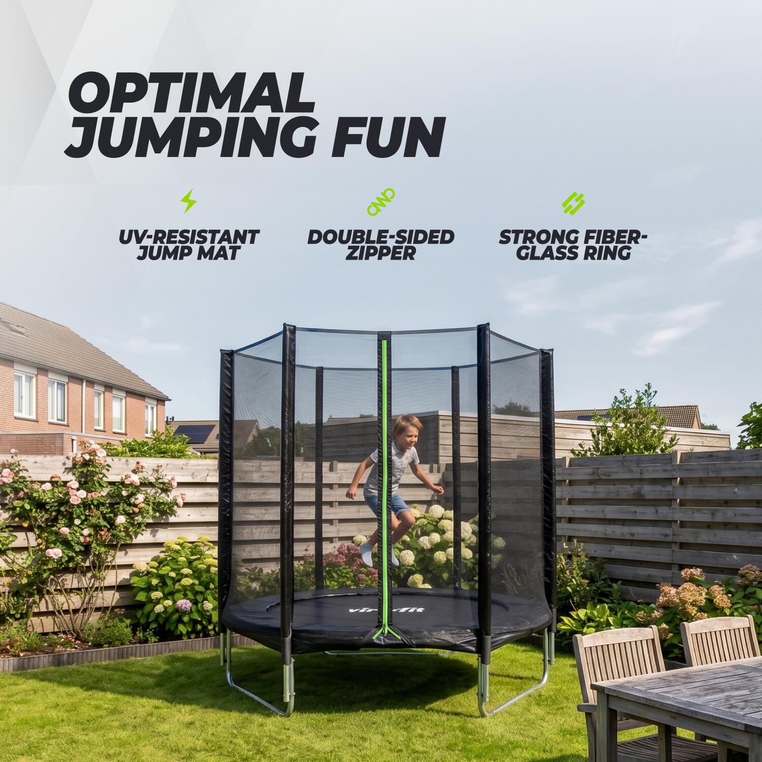 Trampolina z siatką zabezpieczającą - okrągła - 183 cm 2/7