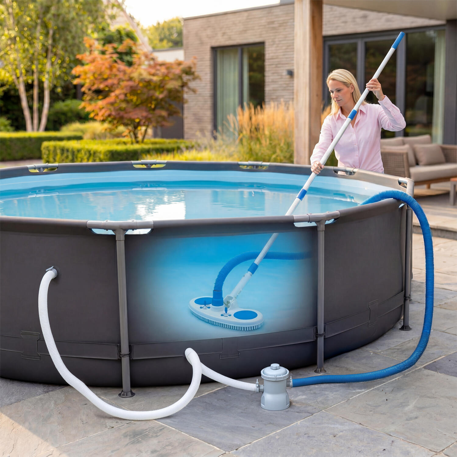 Tubo universale per piscina - Ø3,2 cm*5 m 2/5
