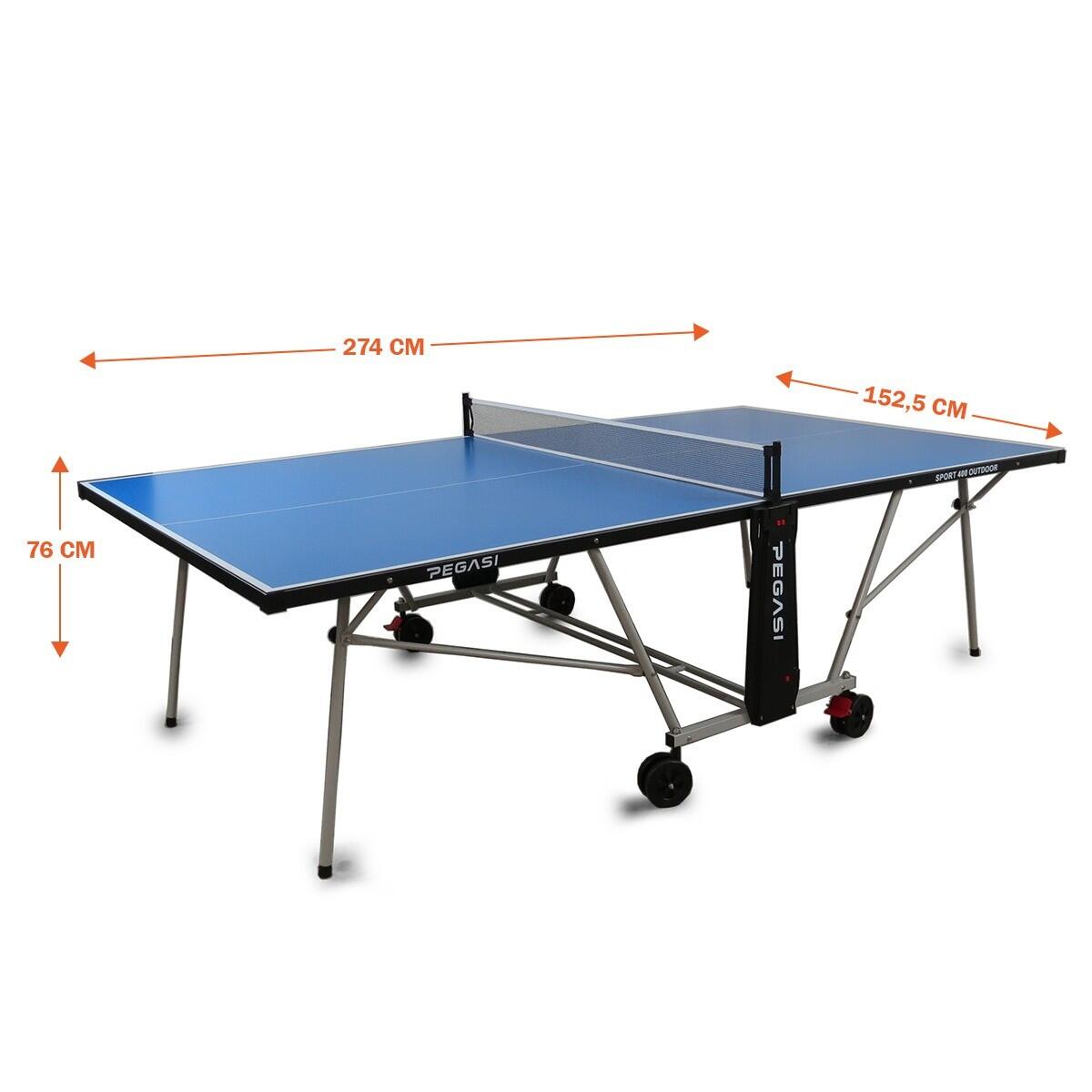 Tischtennisplatte Pegasi 400 Outdoor Blau 4/5