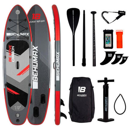 Planche de stand up paddle - Be Wave Carbon noir