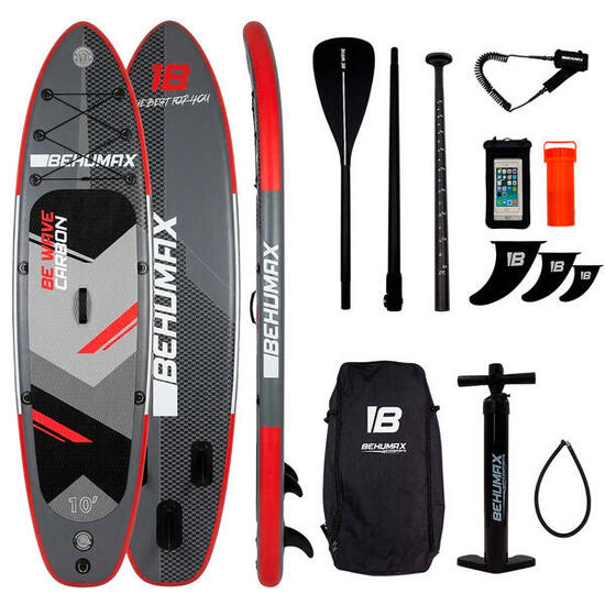Planche de stand up paddle - Be Wave Carbon noir