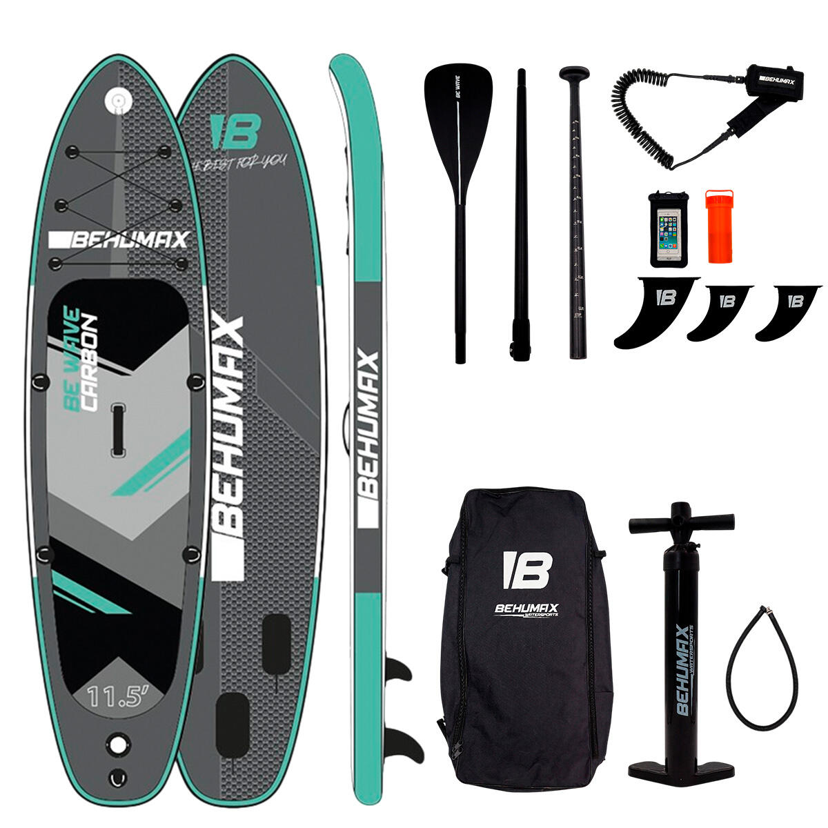 Tabla de Paddle Surf Behumax Be Wave Carbon 11.5' 1/5