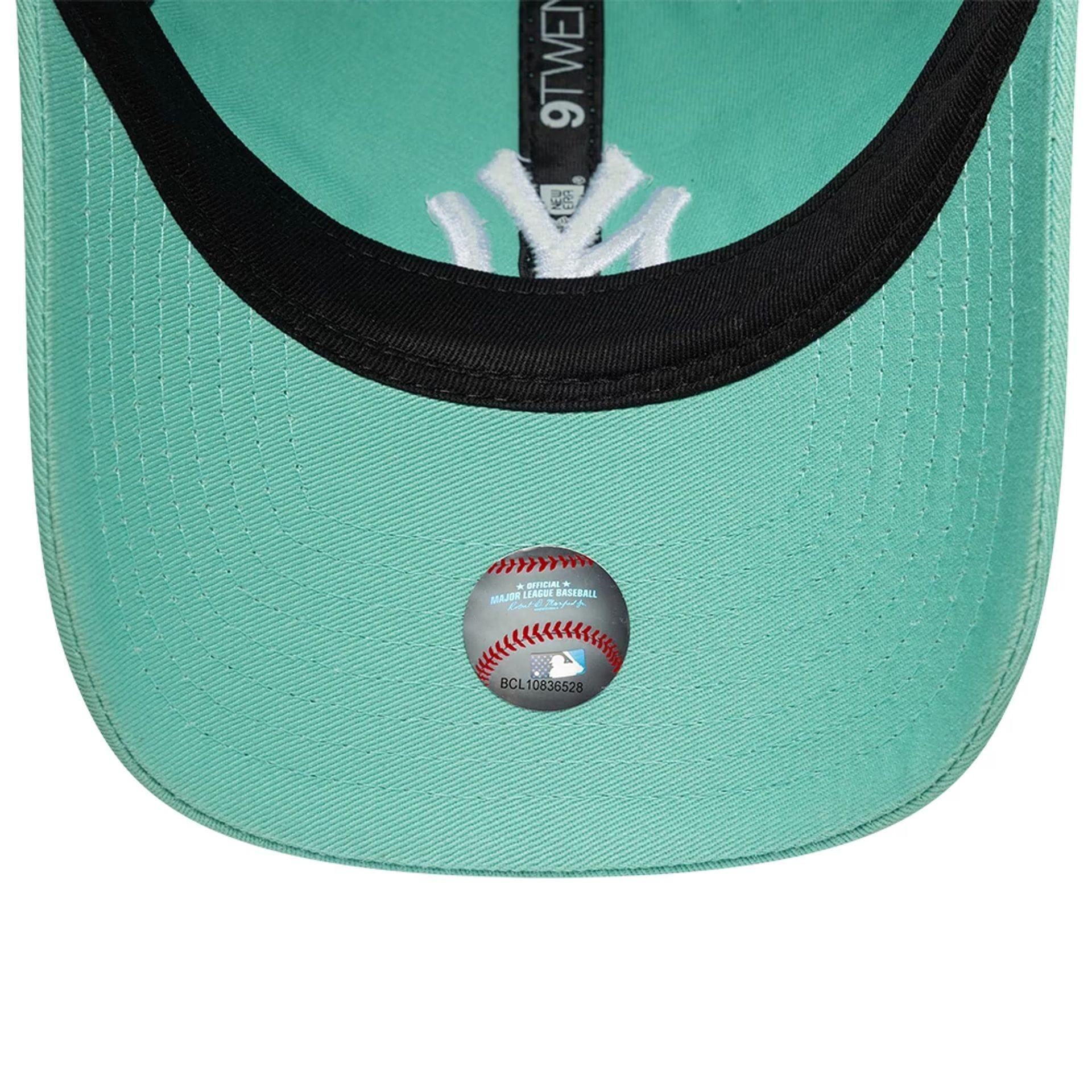 New Era 9TWENTY Cap MLB New York Yankees League Essential pastel grün 5/5