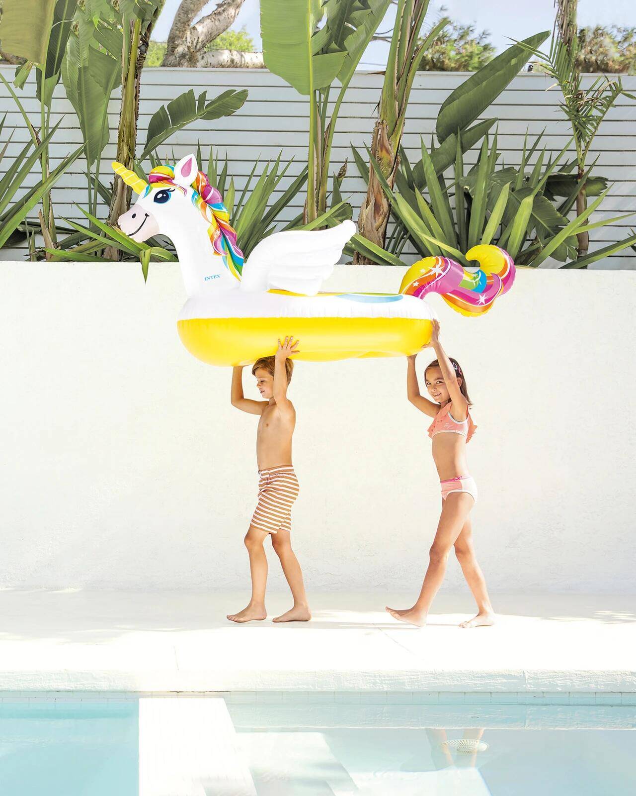 Unicorn Ride-On Inflatable Pool Float -  1