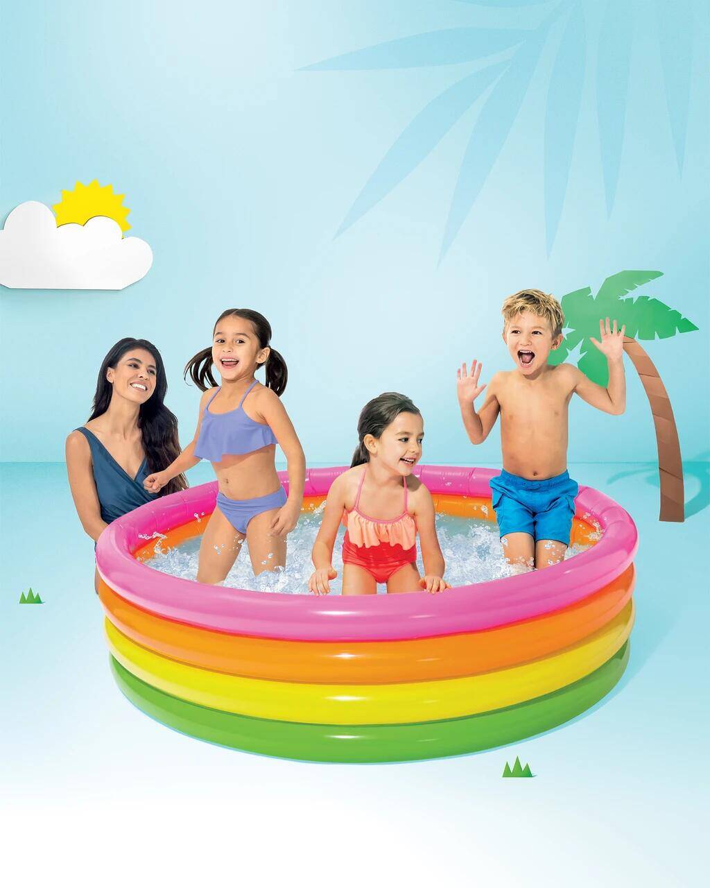 Sunset Glow Inflatable Pool -  3