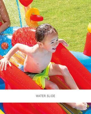Rainbow Ring Inflatable Play Center with Slide -  3