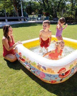 Sun Shade Inflatable Kiddie Pool -  2