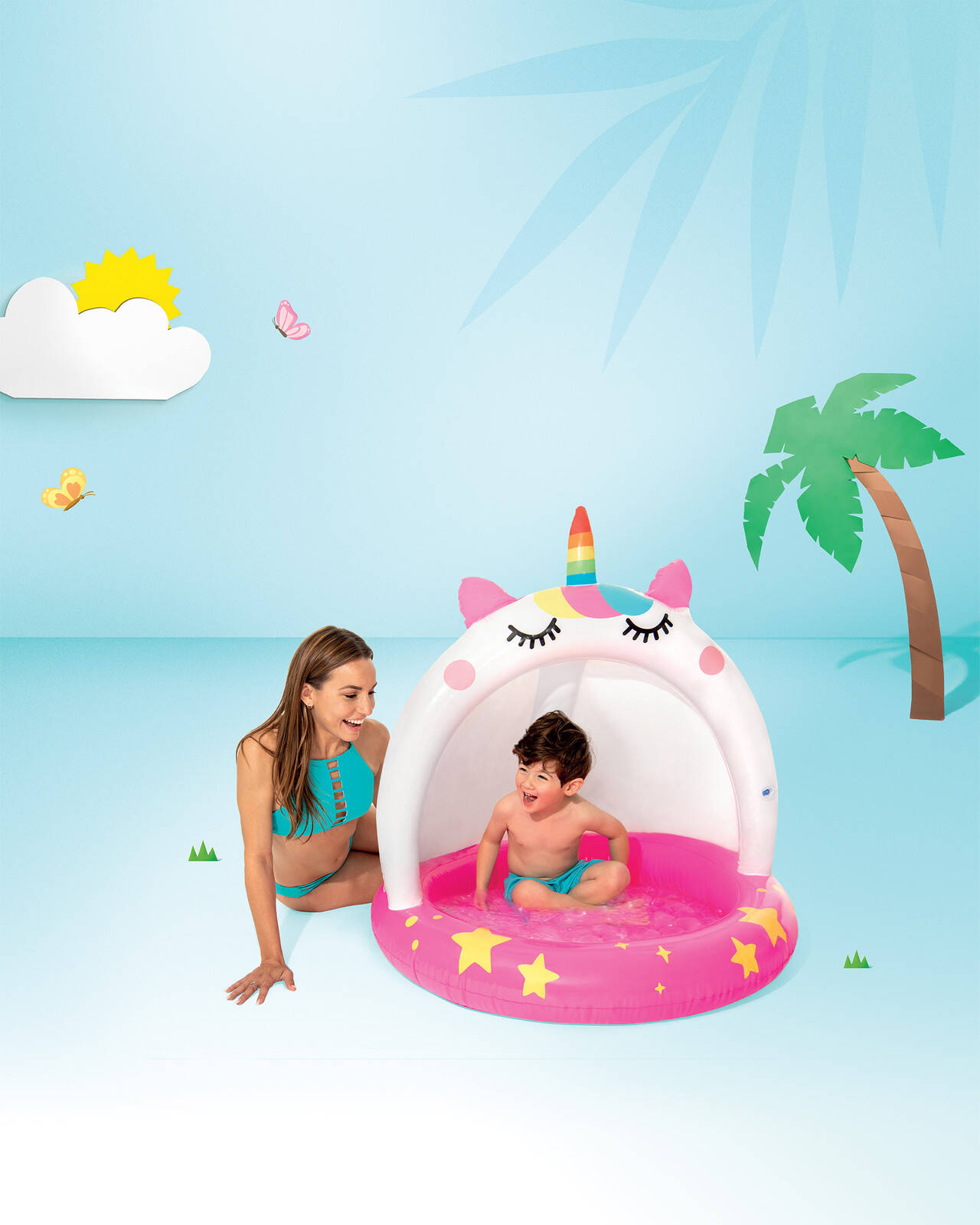 Caticorn Inflatable Kiddie Pool -  4