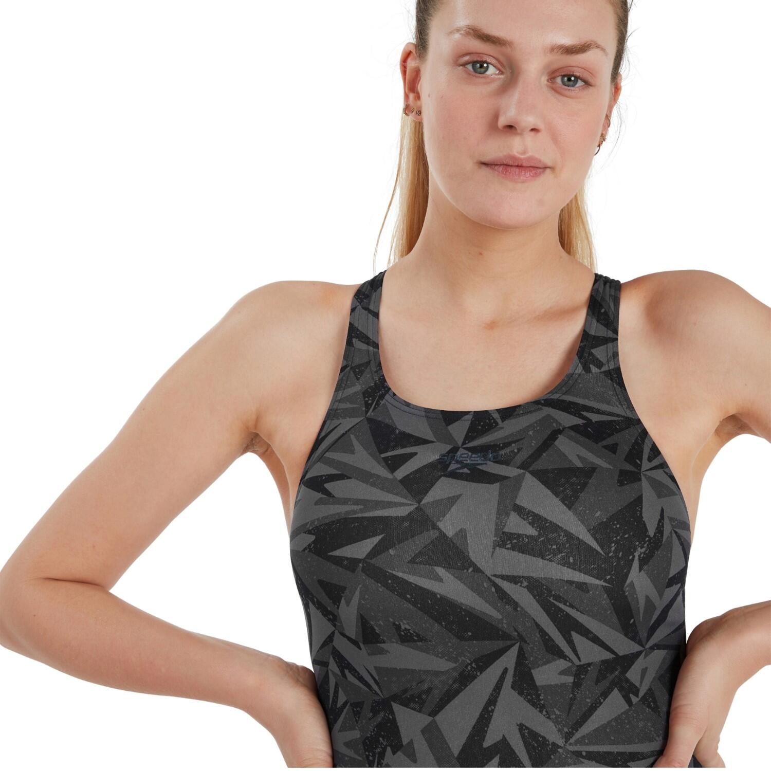 Speedo Hyperboom Medalist Badeanzug Damen schnelltrocknend und chlorbeständig 3/7
